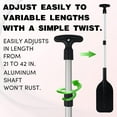 thumbnail image 5 of Telescoping Boat Paddle Collapsible Oar for Boat 21'' - 42'', Collapsible Paddle for Boat Kayaking Rafting Jet Ski Canoe Outdoor Kayak Water Sports and Safety Boat Accessories 2 Pack, 5 of 7