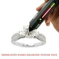 thumbnail image 7 of 1 3/5 ct. t.w Center 7MM Round Cut Lab Created Moissanite Diamond Split Shank 3-Stone Engagement Ring In 14K White Gold Over Sterling Silver (G-H Color, VVS1 Clarity, 1.60 Cttw)-5.5, 7 of 7