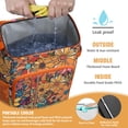 thumbnail image 2 of Travel Cooler Bag - Pioneer Flower Floral Print Pattern Camping Beer Cooler Backpack with Bottle Opener- Waterproof Insulated Picnic Backpacks - Cooler Bag for Beach, 2 of 6