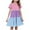 Z1-Pink-sales today clearance, variant on Girls Gradient Babydoll Dresses 4-15 Years Short Sleeve Swing Tiered Dress Casual Beach Midi Dress Swing Skater Twirl Dresses