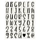 thumbnail image 1 of Plantillas de Letras y Números Uxcell de 3", 42 Piezas Rectangulares Interconectables Reutilizables para Pintar en Pared, Madera, Tela, Señalización, Estilo de Letras Mayúsculas, 1 of 6