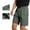 Pants-218Army Green, variant on Shorts for Men Hiking Elastic Waist Belt Buckle Cargo Pockets Nylon Cargo Shorts Quick Dry Shorts Casual Outdoor Camping Fishing Climbing Wear