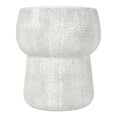 thumbnail image 5 of TENGDA Double Barrel Shape Concrete Side Table, Modern Patio Accent Table with Crack Texture, Multi-use Garden Stool for Outdoor Decor, 5 of 14