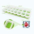 thumbnail image 6 of 14 Holes Silicone Ice Cube Tray Ices Maker Mold Trays Containers with Cover, 6 of 7