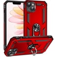 thumbnail image 1 of Funda para iPhone 14 de 6,1": [Protección militar contra caídas] Cubierta del teléfono celular de Apple con soporte y funda protectora resistente a prueba de golpes para teléfono Women&m, 1 of 5