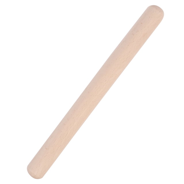 Solid Wood Rolling Pin, Beech Wood Pressing Rolling Pin Cake Pastry Rolling Pin Kitchen Utensils for Cake Pastry Baking Tool(29cm)
