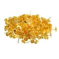 thumbnail image 1 of 100 juegos de de oreja de almohadilla plana de 6 mm + tapones traseros dorado Zulema Pendientes postes y respaldos, 1 of 8