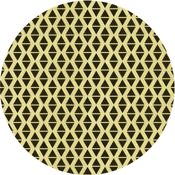 Ahgly Company Indoor Square Patterned Milk Chocolate Brown Area Rugs, 3' Square