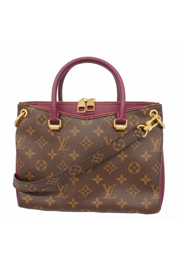 Pre-Owned Louis Vuitton Monogram Pallas BB Handbag M42961 Brown Raisin 2-way bag for women