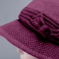 thumbnail image 6 of Tittly Winter Hats Beanie Women's Woolen Knitted Warm Basin Hat Padded Cotton Hat Skull Caps Hats for Women Purple One Size, 6 of 7
