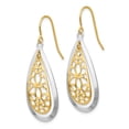 thumbnail image 2 of 14K Two-Tone Gold Earring Drop & Dangle Women'S 38 mm 15, 2 of 3