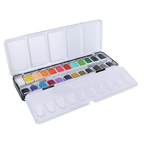 Watercolor Paint Kit, Portable Watercolor Pigment Set Watercolor Paint Watercolor Paint Set With Box For Park For Studio For Garden For School