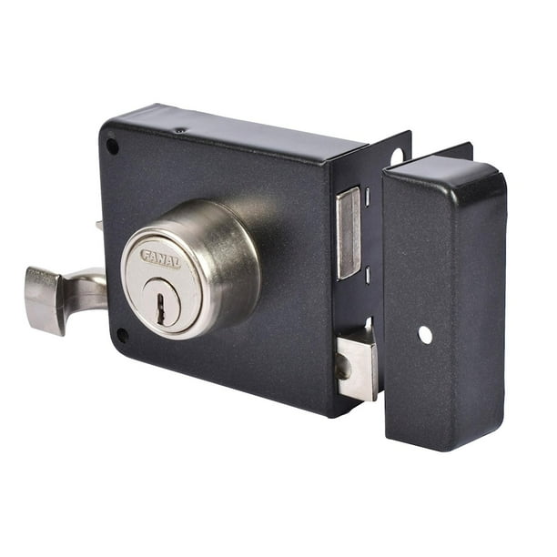 Cerradura Sobreponer Derecha Mont Hard Acero 3 Llaves