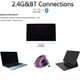 thumbnail image 2 of Ratón Óptico Vertical Ergonómico Recargable de Modo Dual USB 2.4G Inalámbrico + Bluetooth para Computadora Portátil Color, 2 of 5