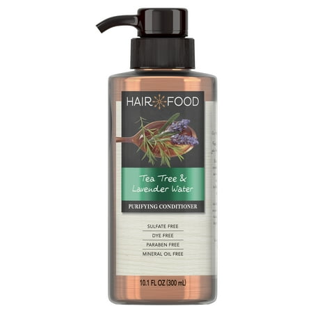 Hair Food Tea Tree & Lavender Sulfate Free Conditioner, 10.1 fl oz, Dye Free Purifying