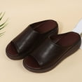 thumbnail image 7 of Zanvin Womens Sandals Clearance Summer Ladies Women Flat Thick Soled Shoes Fashion Casual Roman Sandals, Sandals for Women Dressy Summer, Brown, 40, 7 of 7