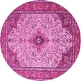 thumbnail image 1 of Ahgly Company Indoor Round Persian Pink Traditional Area Rugs, 4' Round, 1 of 4