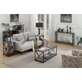 thumbnail image 5 of Tucson Wedge End Table in Weathered Gray Wood and Black Metal Frame, 5 of 5