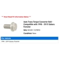 thumbnail image 2 of Auto Trans Torque Converter Bolt - Compatible with 1998 - 2019 Subaru Forester 1999 2000 2001 2002 2003 2004 2005 2006 2007 2008 2009 2010 2011 2012 2013 2014 2015 2016 2017 2018, 2 of 2