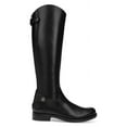 thumbnail image 2 of Sam Edelman Mikala Wide Calf Black Leather Rounded Toe Riding Knee High Boots (Black, 6), 2 of 3