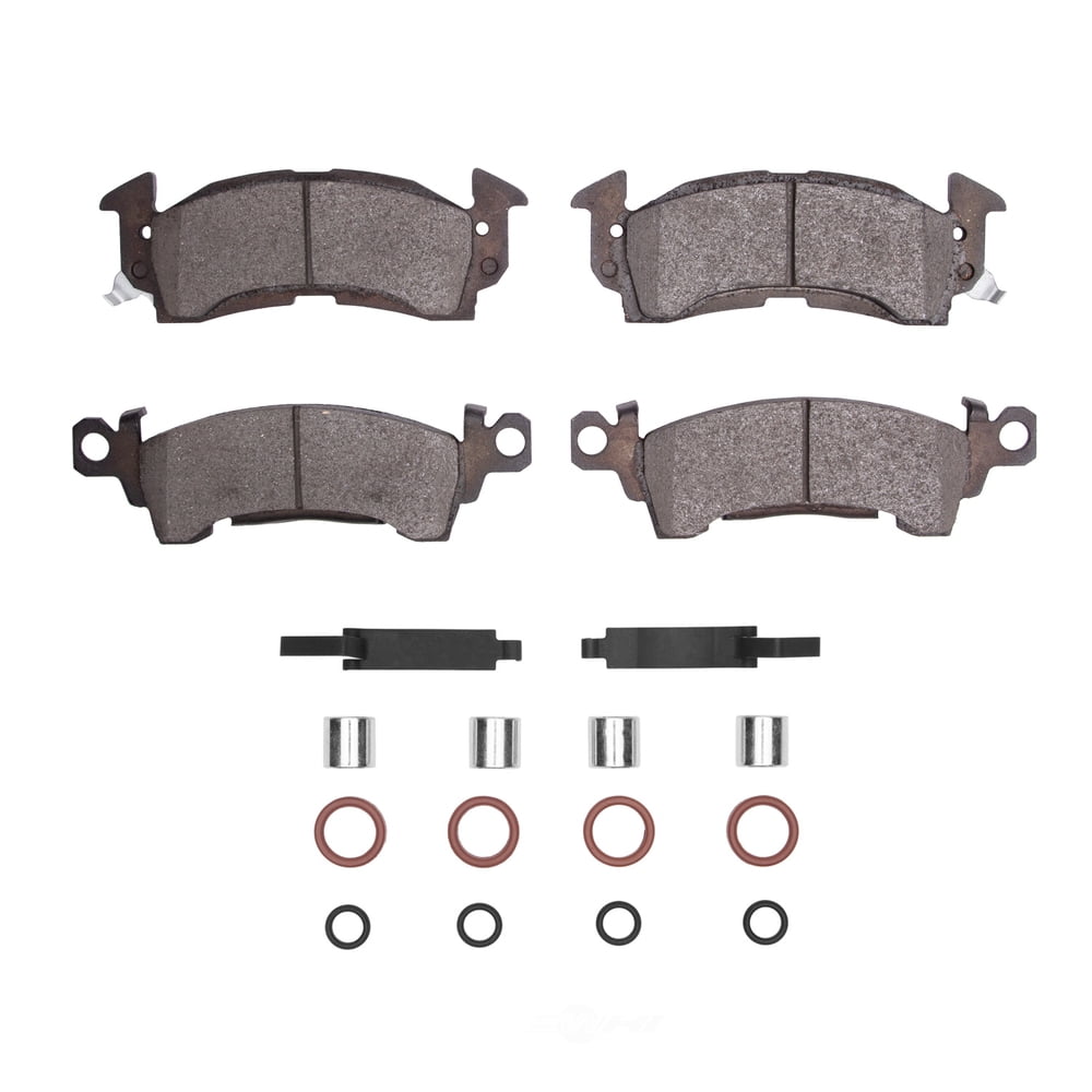 Dynamic Friction Company 1551-0052-01 DFC 5000 Advanced Brake Pads - Semi Metallic and Hardware Kit