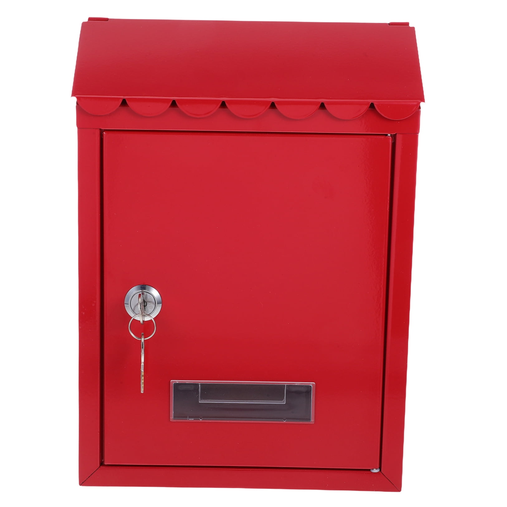 Masteelf Retro Wall Mounted Mailbox With Lock Tinplate Post Mount Mailbox Letter Box Suggestion Box For Home Office Outdoor Door