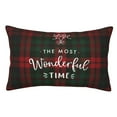 thumbnail image 1 of Balery Wonderful Time Christmas Funda de Cojín Estampada, Regalos para Mujeres, Regalos de Amor para Ella, Regalos para Novia o Esposa, Funda de Almohada-20"x30", 1 of 6