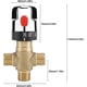 thumbnail image 5 of Grifo de baño con cuerpo principal de latón sin plomo, válvula de ducha, control de temperatura ajustable hasta 42 °C, tope de temperatura de seguridad, válvula de retención en el interior, fácil, 5 of 5