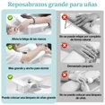 thumbnail image 2 of Reposabrazos para U&ntilde;as con 4 Soportes Ajustable Coj&iacute;n de Cuero Soporte para Manicura Pedicura en Forma de U Almohada Esponja de Mano Nail Arm Rest para Tecnolog&iacute;a de U, 2 of 7