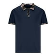 thumbnail image 1 of Shirts for Men, Mens Lapel Button Striped Loose Casual Shirt, 1 of 4