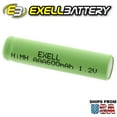 thumbnail image 3 of 5x Exell 1.2V 600mAh NiMH AAA Size Rechargeable Flat Top Batteries, 3 of 4