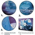 thumbnail image 3 of Designart "Blue Purple Iceberg Unseen Depths" Landscapes Floater Framed Canvas Print, 3 of 7