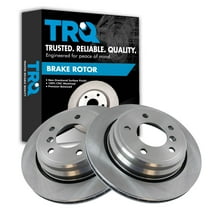 TRQ Rear Brake Rotors Set Vented Fits Select 2001-2003 BMW 525i 1997-2000 528i 530i 1997-2003 540i