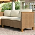 thumbnail image 5 of MF Studio 3-Piece Patio Furniture Conversation Set, Weather-Resistant Wicker Outdoor Sectional Sofa Set with Table & Cushions, Small Balcony & Porch Friendly, 5 of 11