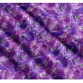 thumbnail image 3 of Soimoi Purple Cotton Cambric Fabric Flower Watercolor Printed Fabric 1 Yard 56 Inch Wide, 3 of 7