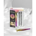 KISS imPRESS PressOn Falsies Eyelash Clusters Kit, Voluminous, Black, 20 Clusters