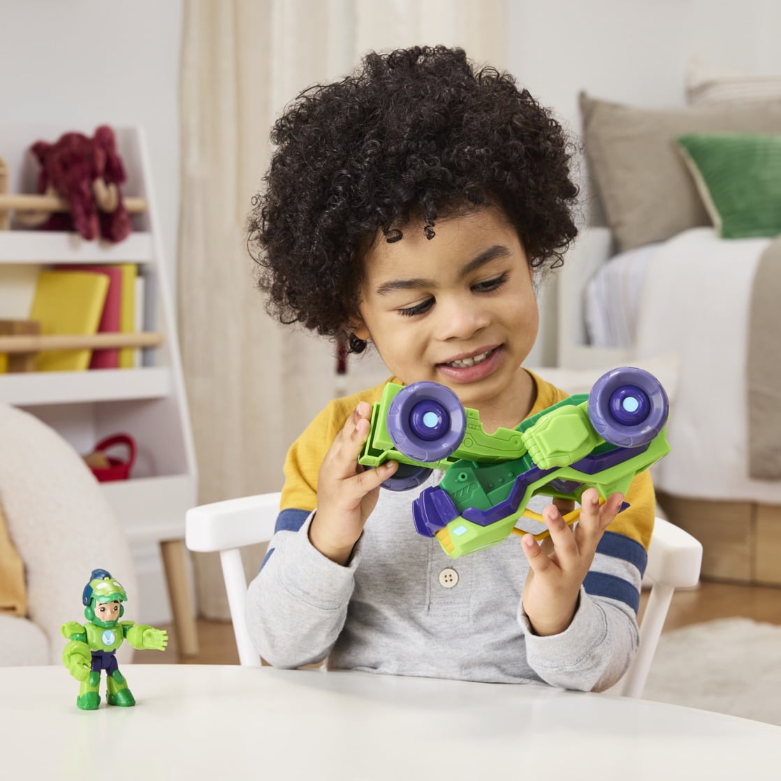 Marvel Iron Man and his Awesome Friends Iron Hulk 2-In-1 Mech Suit & Vehicle Set for Kids Ages 3 and up