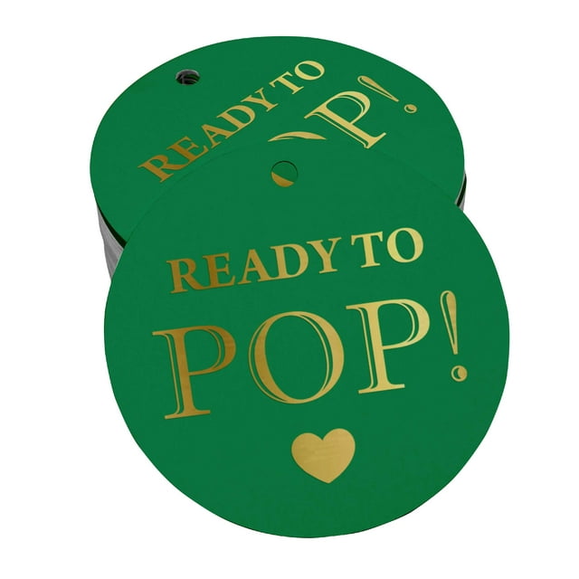 Inkdotpot Gold Foil Paper Hang Tags Ready To Pop Baby Shower Favor Tags 50 Pieces
