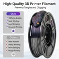 thumbnail image 3 of Epelay PLA 3D Printer Filament, Galaxy Glitter, 4 × 250g, 1.75mm, 3 of 8
