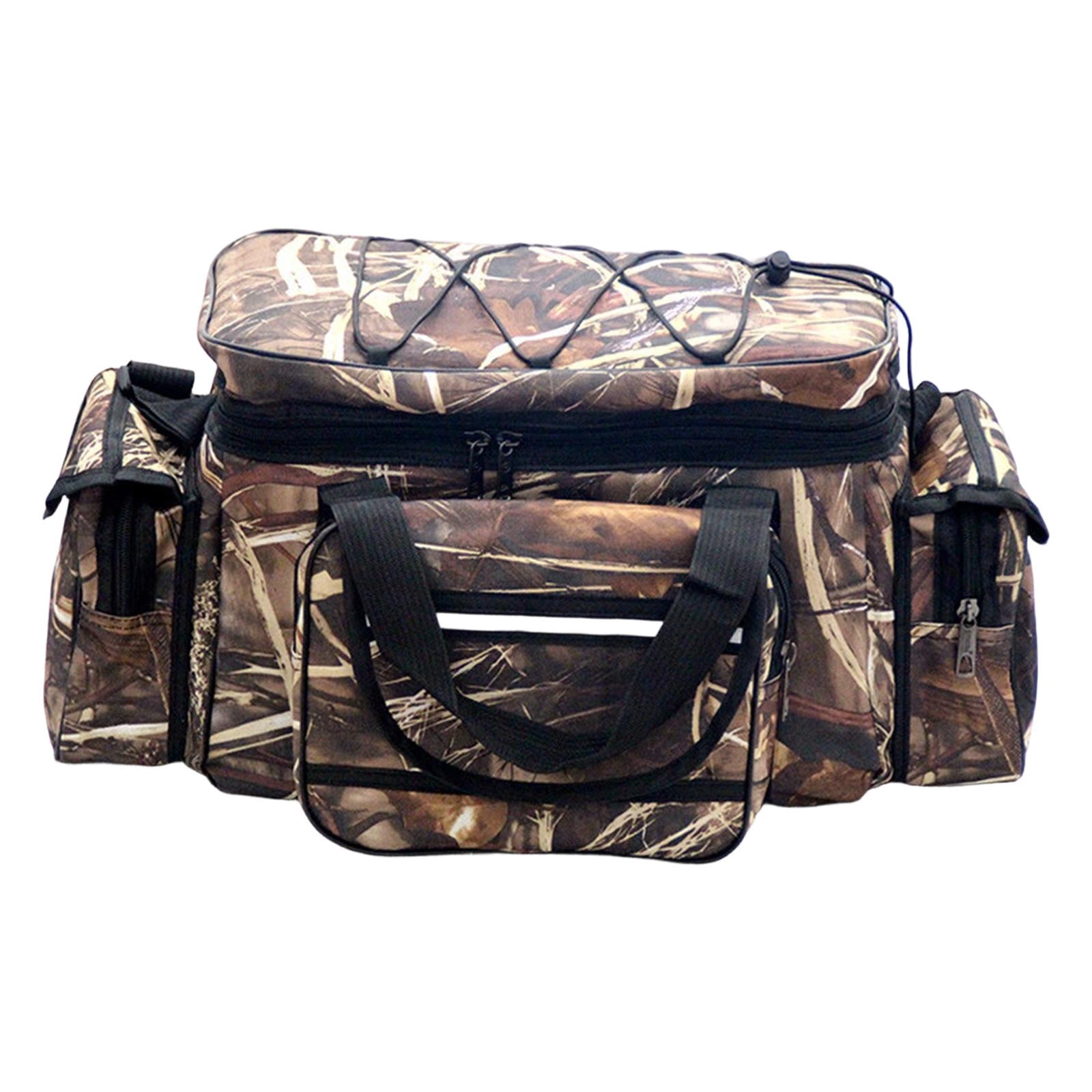 Wswqop Fishing Bag Carry Case Multipurpose Organizer Fishing Pole Reel Gear Storage Bag