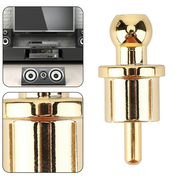 Tapones Cortocircuito RCA Tapas Protectoras 1/8 Piezas Durable Reutilizable para Altavoz Audio