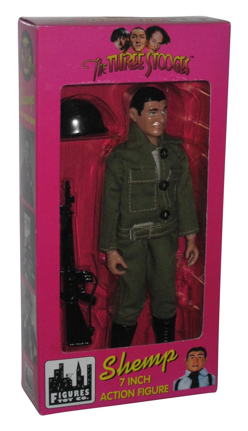Three Stooges Figures Toy Co. (1999) Shemp Military 7Inch Action