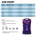 thumbnail image 6 of Fotbe Men's Purple Starry Sky Antelope Print Men's Sleeveless Muscle Tank Tops Casual T-Shirts for Gym Workout Beach-X-Large, 6 of 8
