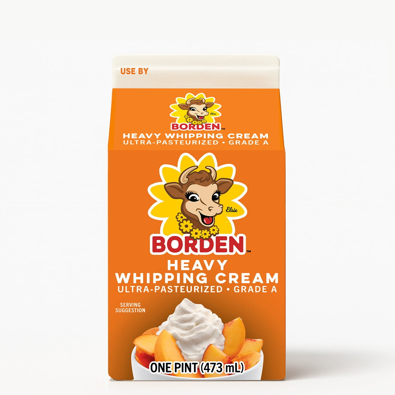Borden 36% Heavy Cream, Ultra-Pasteurized, 1 Pint Carton