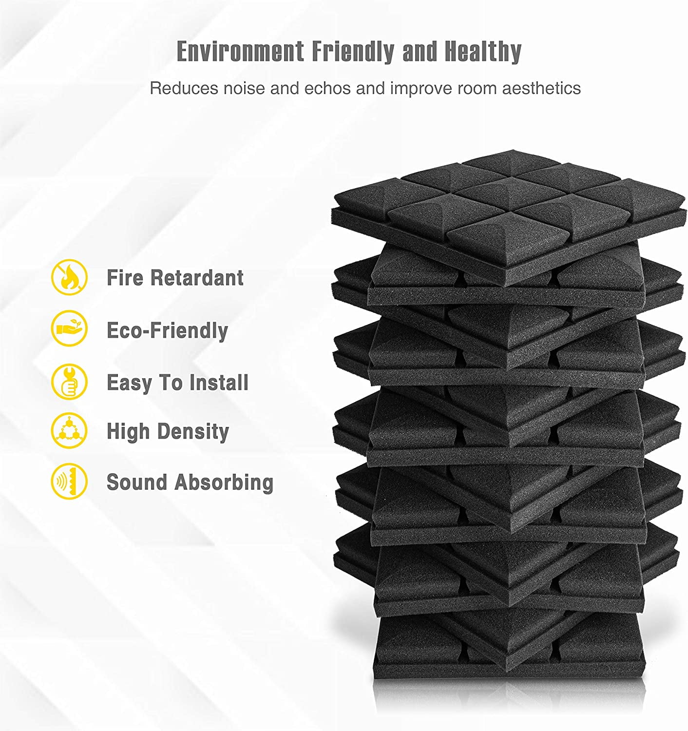Amazon.com: Burdurry 50 Pack Acoustic Panels Soundproof