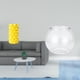 thumbnail image 2 of Jarrón de flores,Jarrón de flores para decoración del hogar,adorno de mesa de porcelana,Acuario de escritorio,Pecera pequeña transparente,pecera,jarrón,mesa,Tanque de peces Contenedor de, 2 of 8