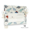 thumbnail image 2 of Supreme Kids Wrinkle Free Hypoallergenic Dinosaur Bed Sheets, 2 of 6