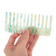 thumbnail image 3 of Unique Bargains 1 Pc Anti-Static Hair Comb Green Acrylic, 3 of 5