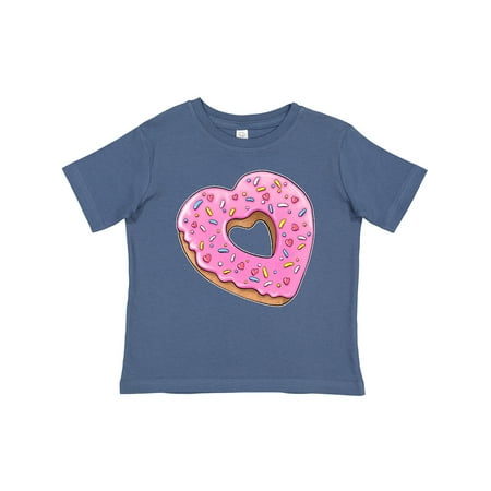 

Inktastic Heart Shaped Donut with Pink Icing and Sprinkles Gift Baby Boy or Baby Girl T-Shirt