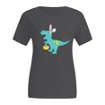 thumbnail image 2 of T-Shirts d'Été pour Femmes Grande Taille, Hauts d'Été pour Femmes, T-Shirts à Col Rond Imprimés Grande Taille, T-Shirt Graphique à Manches Courtes, Hauts à Col en V pour Femmes en Liquidation, 2 of 5